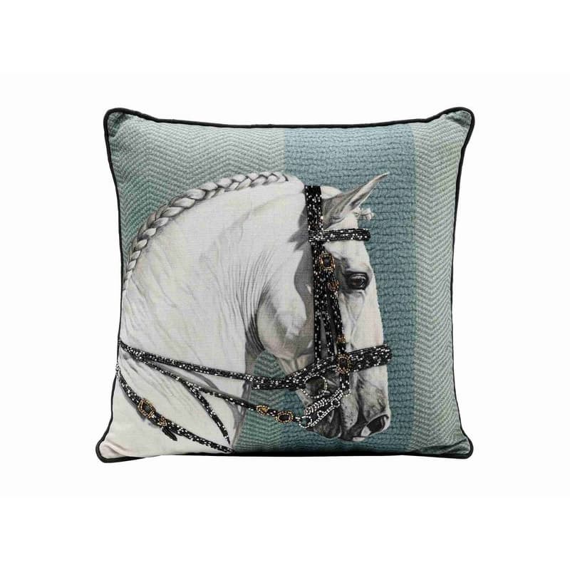 Show Horse Head vankúš modrý 45x45 cm 1
