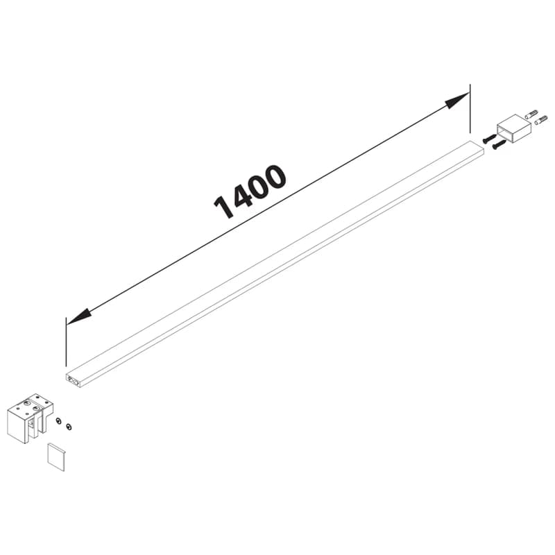POLYSAN - Vzpera k MS5, 1400 čierna RL840B 2