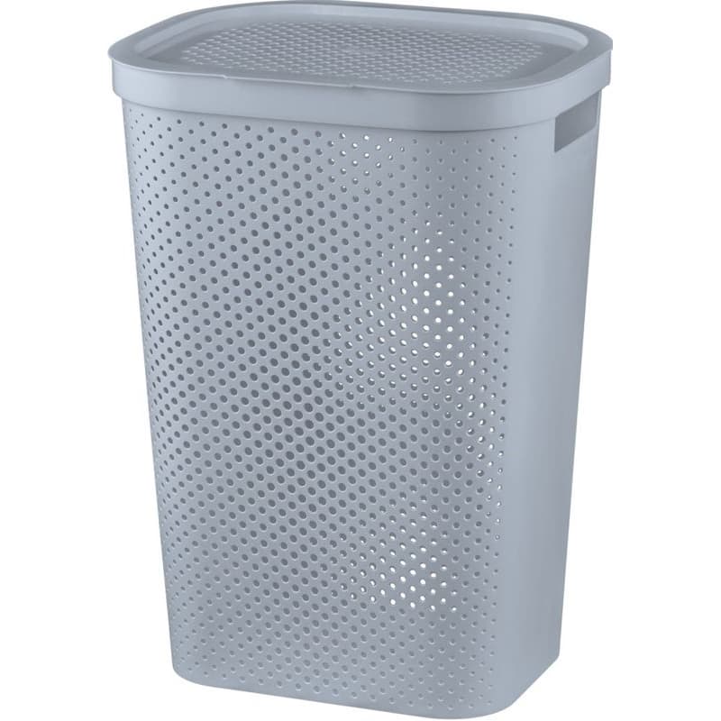 CURVER Kôš na špinavú bielizeň INFINITY DOTS 60L | sivá