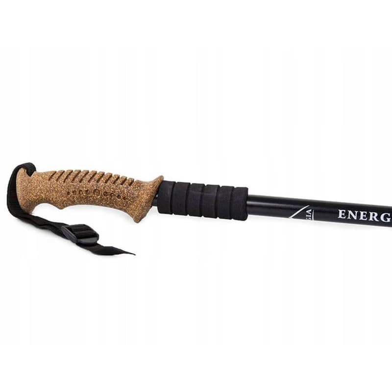 Trekingové palice Nordic Walking s ergonomickou, korkovou rukoväťou, 135 cm, 2 ks, Modrá 4