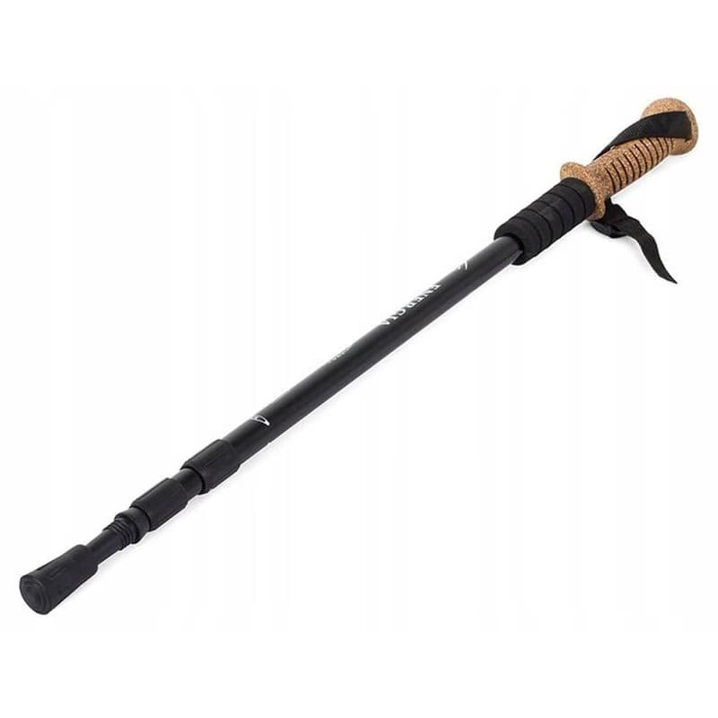 Trekingové palice Nordic Walking s ergonomickou, korkovou rukoväťou, 135 cm, 2 ks, Modrá 5