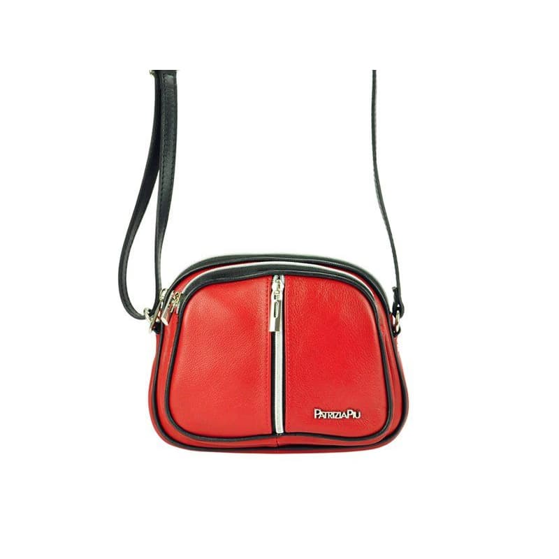 Kožená crossbody kabelka Patrizia Piu 01-034 so štruktúrovaným povrchom 3