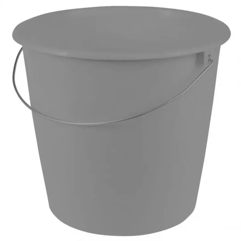 Vedro s kovovou rúčkou 10l sivá 28,5x26130 1