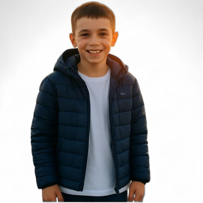 Chlapčenská bunda 4F JUNIOR DOWN JACKET U0704-4FJWAW25TDJAU0704-31S-NAVY 2