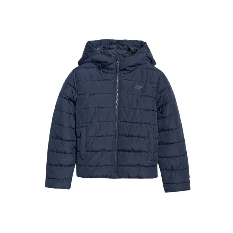 Chlapčenská bunda 4F JUNIOR DOWN JACKET U0704-4FJWAW25TDJAU0704-31S-NAVY 3