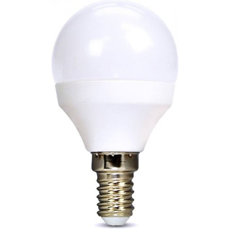 Solight LED žiarovka, miniglobe, 6W, E14, 3000K, 510lm, biele prevedenie 4