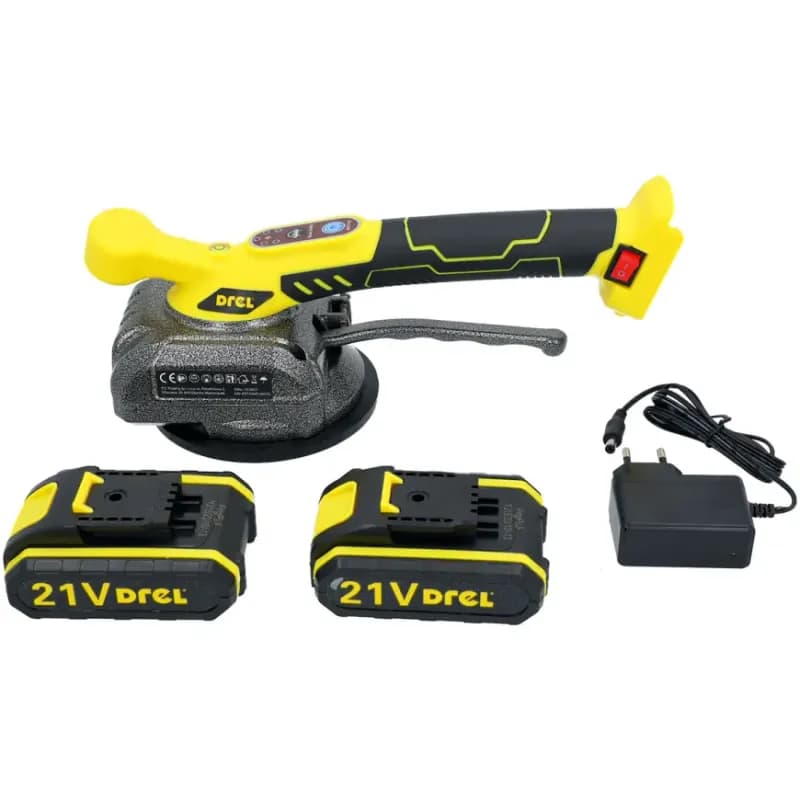DREL Vibračná prísavka na dlaždice 130 mm 2x21V CON-EBG-0130 1