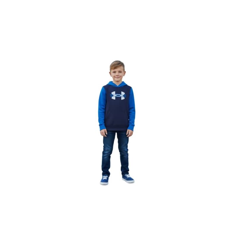 Chlapčenská zateplená mikina s kapucňou UNDER ARMOUR UA Rival Flc Cblck Grphc HD 1