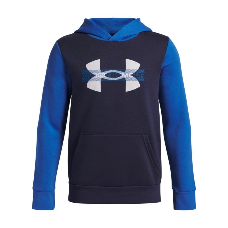 Chlapčenská zateplená mikina s kapucňou UNDER ARMOUR UA Rival Flc Cblck Grphc HD 2