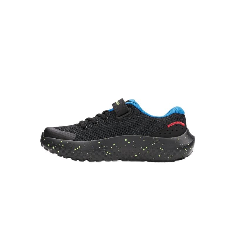 Chlapčenská športová obuv (tréningová) UNDER ARMOUR UA BPS Surge 4 AC K black high vis yellow white 2