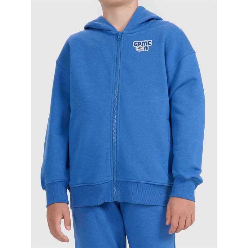 Chlapčenská mikina so zipsom 4F JUNIOR SWEATSHIRT M2326-32S-DENIM 2