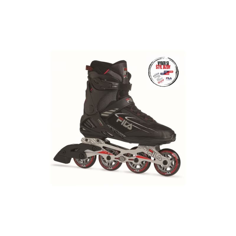 Kolieskové korčule FILA SKATES LEGACY PRO 80 BLACK RED