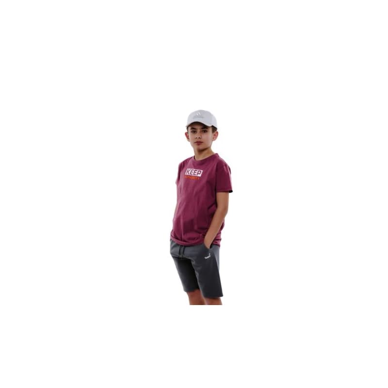 Chlapčenské tričko s krátkym rukávom AUTHORITY T-KEEPON B burgundy