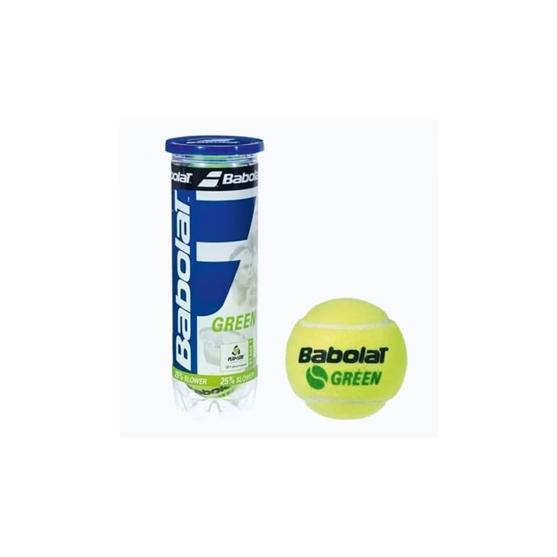 Tenisové loptičky 3ks BABOLAT GREEN x3 JR 1