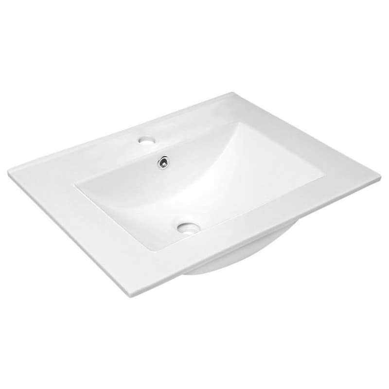 SAPHO - SLIM keramické umývadlo 60x46,5cm, biela 1601-60 1