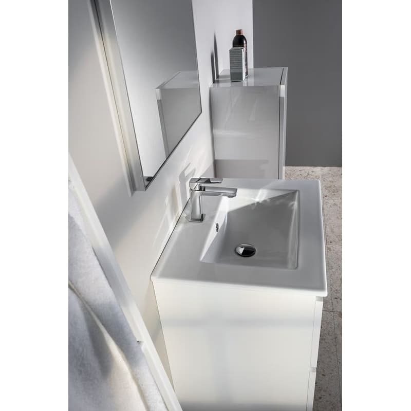SAPHO - SLIM keramické umývadlo 60x46,5cm, biela 1601-60 5