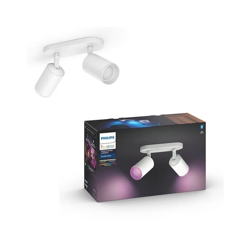 Philips 50632/31/P7 - LED RGBW Bodové svietidlo Hue FUGATO 2xGU10/5,7W/230V 50632/31/P7