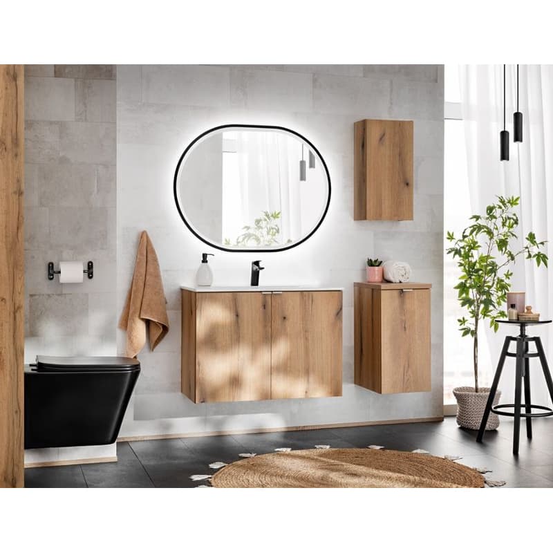 ArtCom Závesná skrinka do kúpeľne NOVA Oak 81-30-1D | 30 cm 2