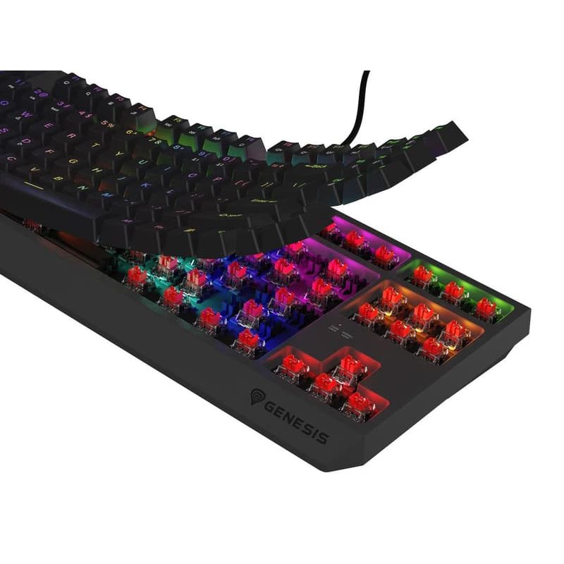Genesis herná bezdrôtová klávesnica THOR 230 Lite/Drôtová USB/US layout/Čierna 3