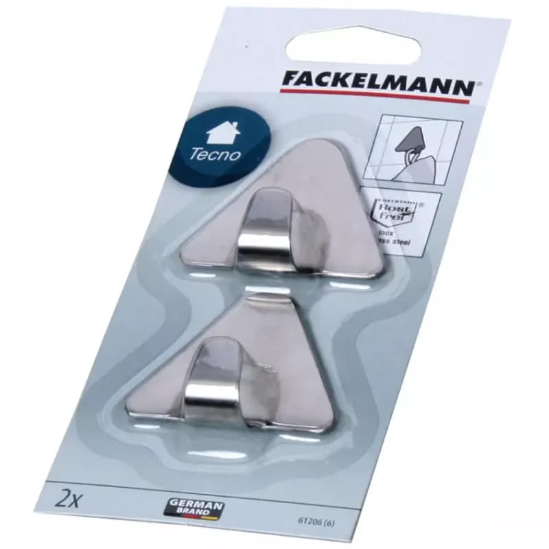 Samolepiace háčiky Inox trojuholníkové 61206