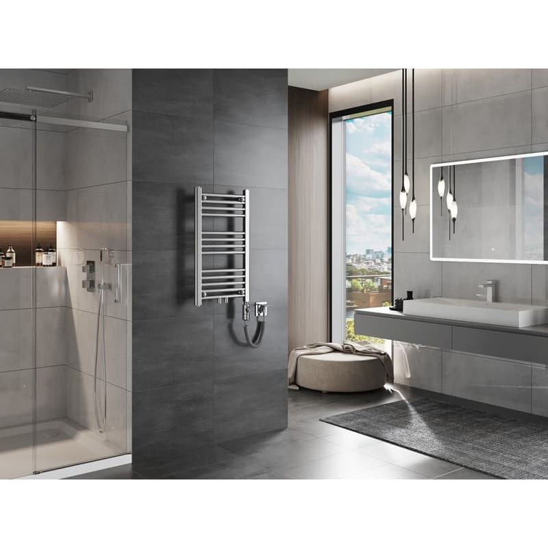 MEXEN/S - Mars radiátor + vykurovacia tyč 700 x 400 mm, 300 W, chróm W110-0700-400-2300-01 2