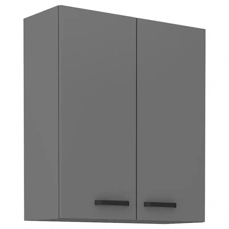 Kuchynská skrinka NESSA antracitová 80g-90 2f 1