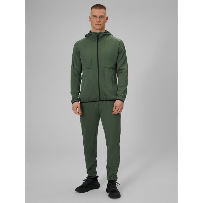 Pánska bežecká mikina 4F SWEATSHIRT FNK M627-43S-KHAKI 5