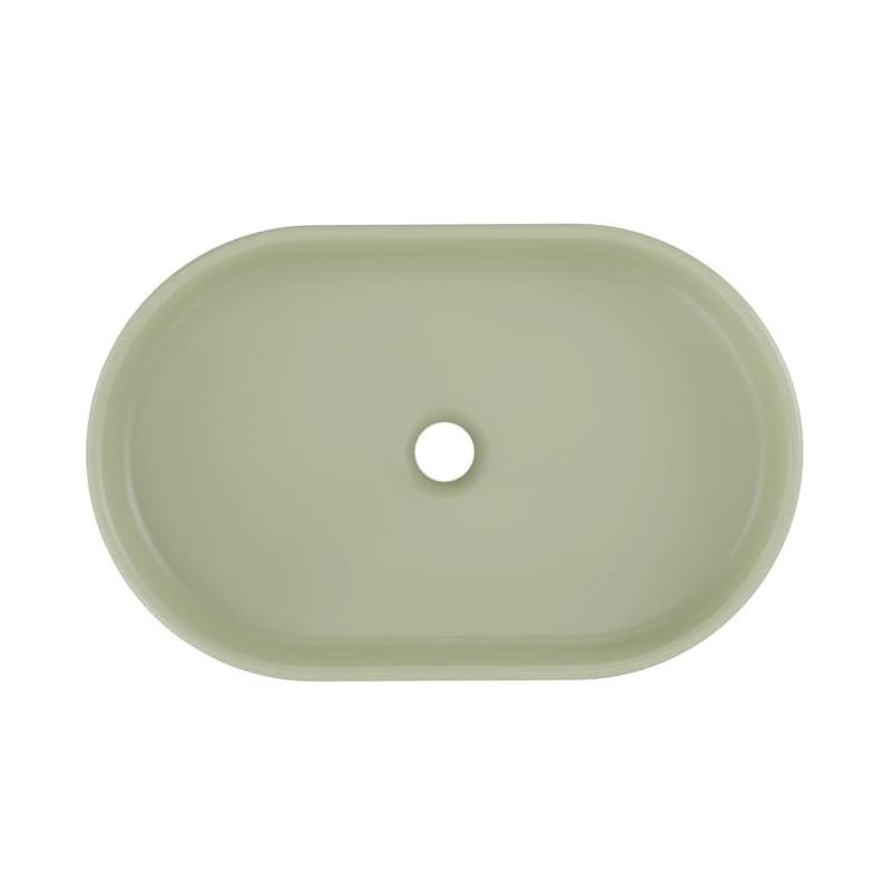 ArtCom Keramické umývadlo RIVER 2 E-6594 | olivový mat 55 x 35 cm 3