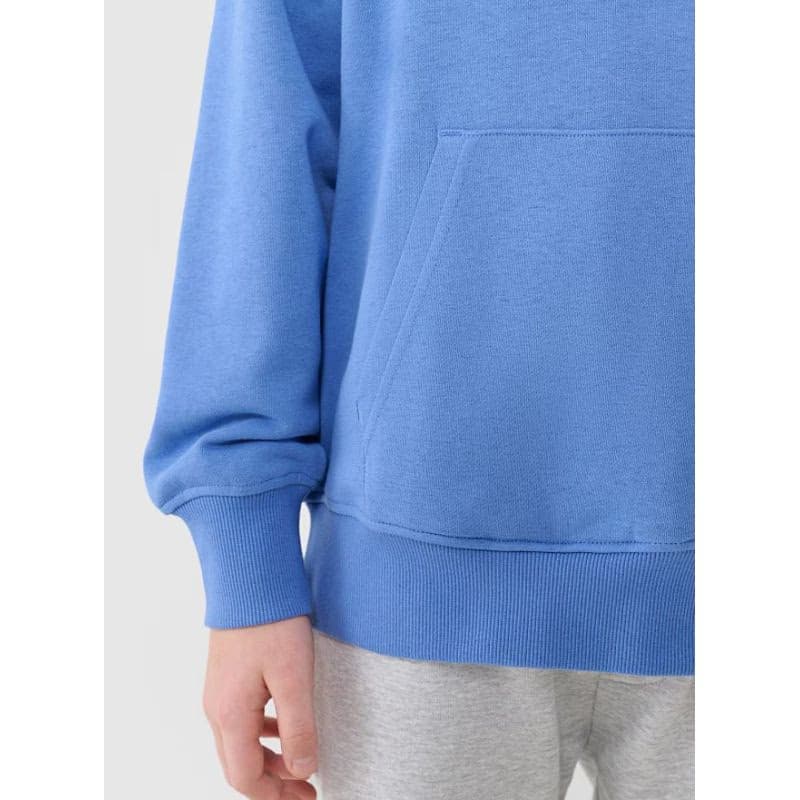 Chlapčenská mikina s kapucňou 4F JUNIOR SWEATSHIRT M1712-34S-LIGHT BLUE 3
