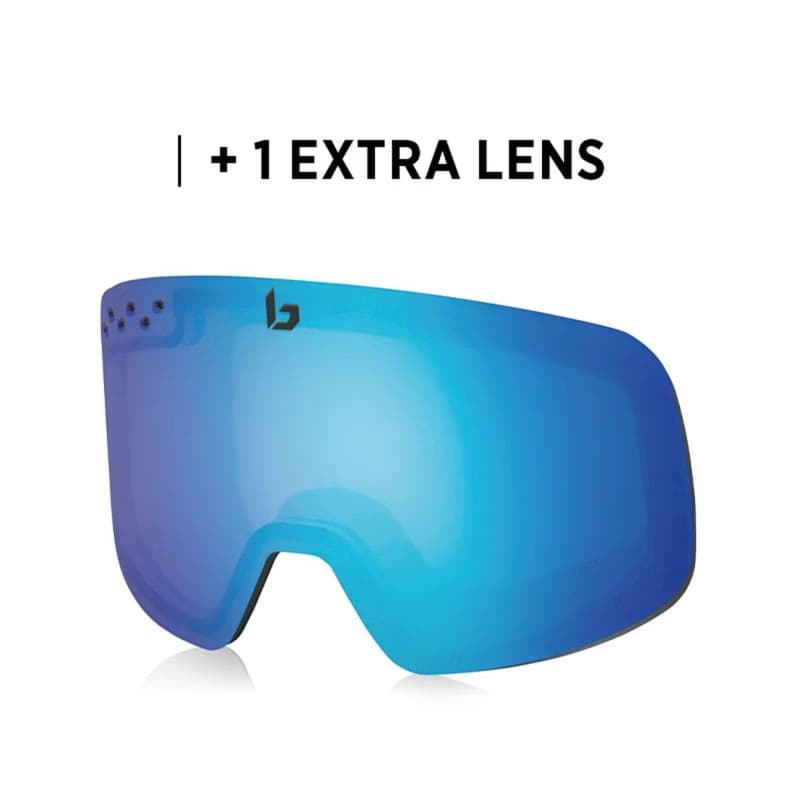 Lyžiarske okuliare BOLLE NEVADA NEO Black Matte - Sunrise Cat 2 & Light Vermillon Blue Cat 1 4