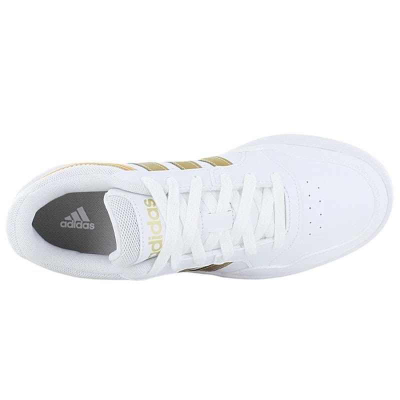 Dámska rekreačná obuv ADIDAS Hoops 3.0 cloud white cloud white matt gold 3