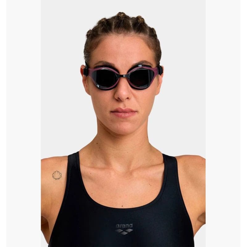 Plavecké okuliare ARENA AIR-BOLD SWIPE-SMOKE-RED_WINE-BLACK 2