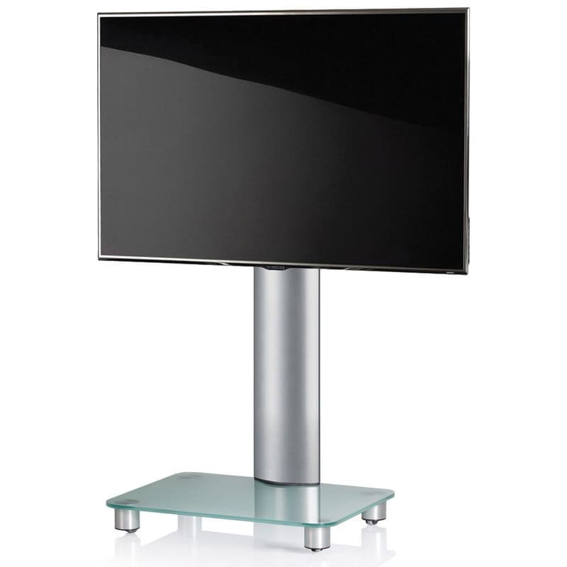 TV stolík VCM "Pondalo" Strieborný/biely 1