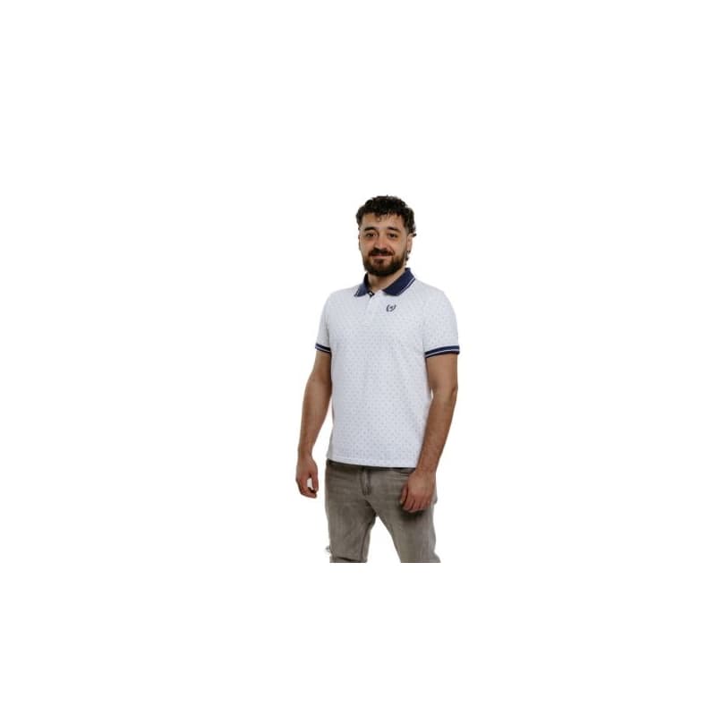 Pánske polo tričko s krátkym rukávom AUTHORITY P-TRIANGLE white