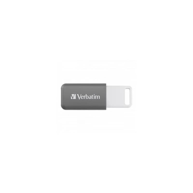 Verbatim USB flash disk, USB 2.0, 128GB, DataBar, šedý, 49456, pre archiváciu dať 2