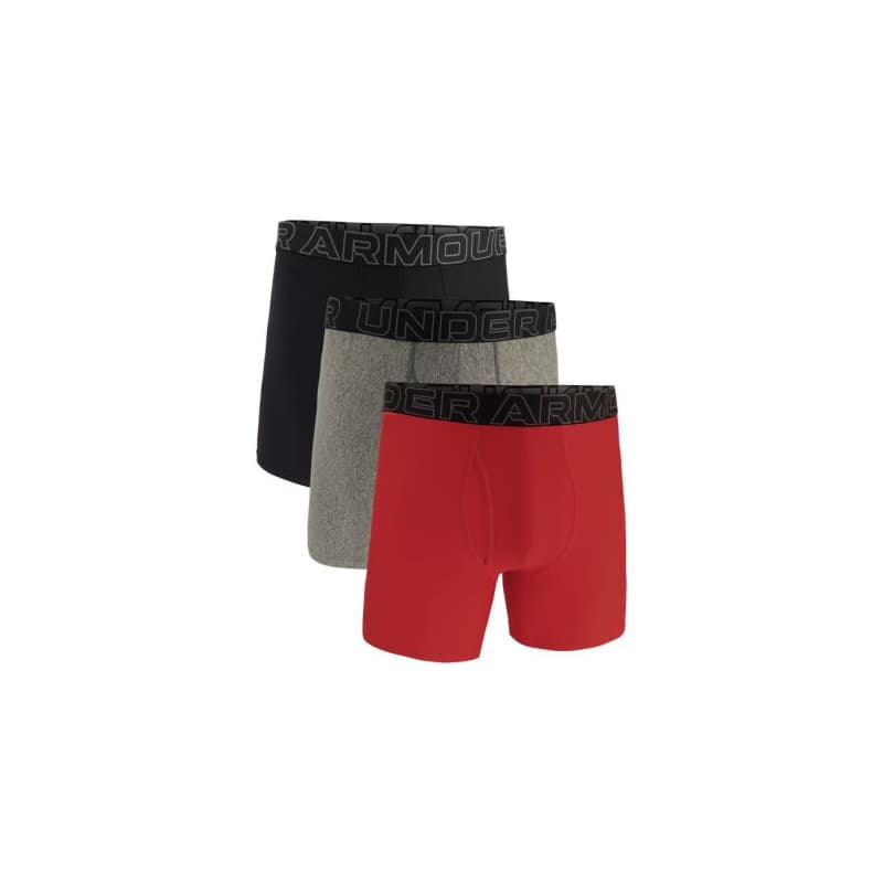 Pánske boxerky UNDER ARMOUR 3 PACK-UA PERFORMANCE TECH- SOLID 6in-MRN