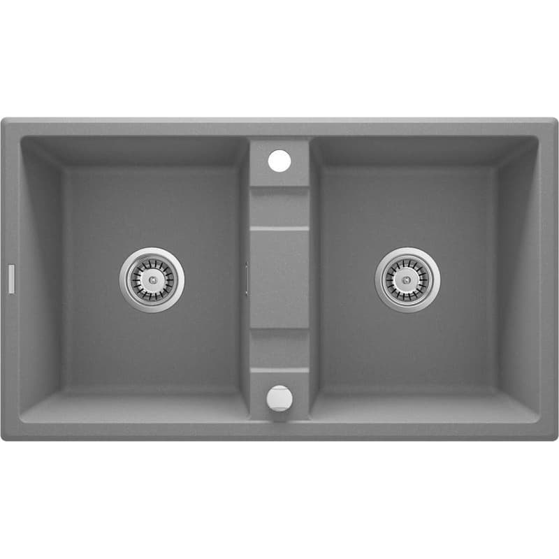DEANTE DEANTE - Eridan šedá metalic - Granitový drez, 2 - bowl ZQE_S203 1