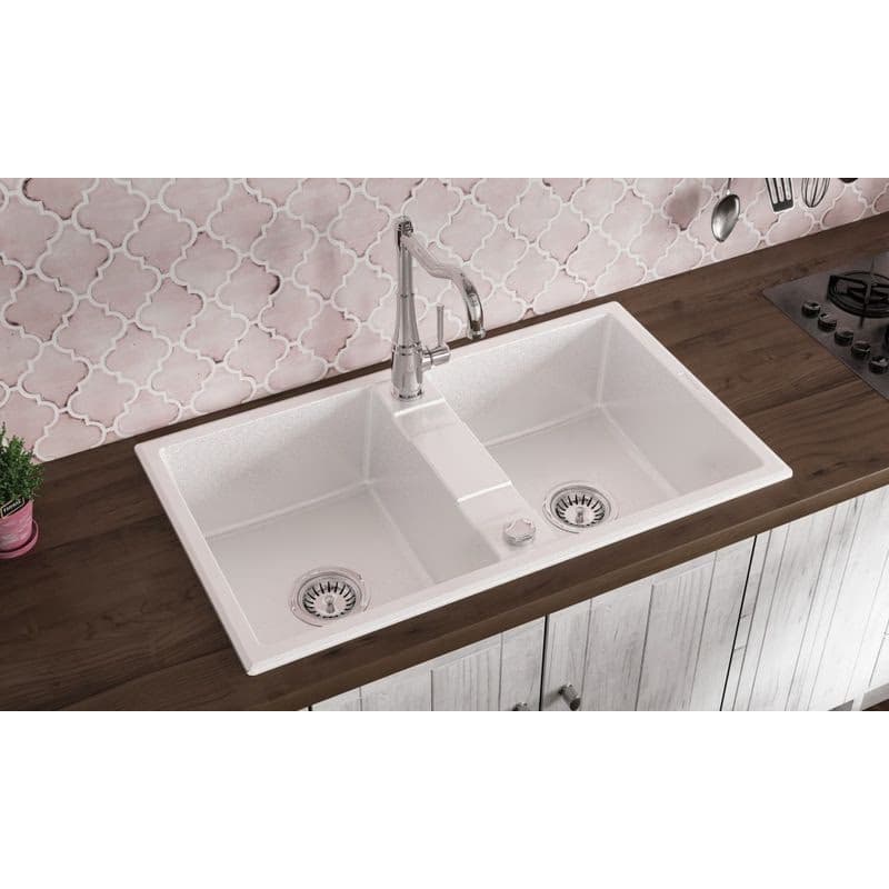 DEANTE DEANTE - Eridan šedá metalic - Granitový drez, 2 - bowl ZQE_S203 3