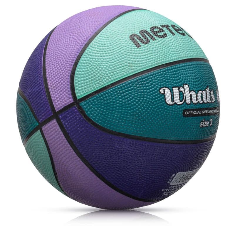 Basketbalová lopta MTR WHATS UP, veľ. 3, fialovo-modrý 2