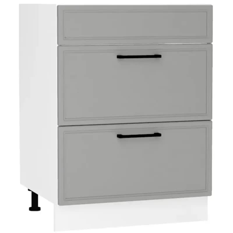 Kuchynská skrinka Emily D60PC S/2 ZASL Dast Grey 1