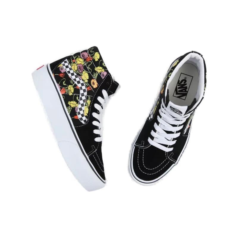 Dámska vychádzková obuv VANS UA SK8-HI Platform 2.0 poppy checkerboard black multi 4