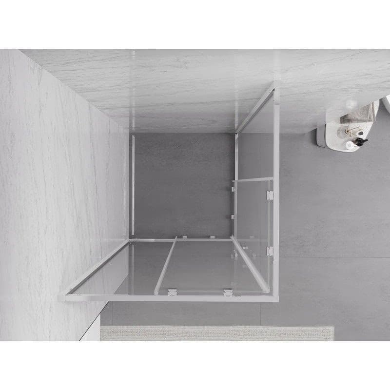 MEXEN/S - Exo štvorcový posuvný sprchovací kút 80 x 80, transparent, chróm 8111-080-080-01-00 5