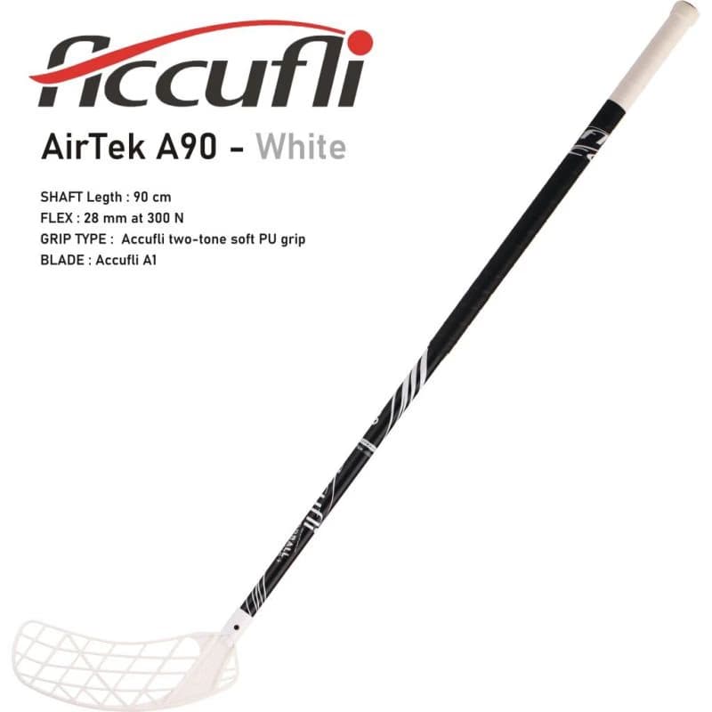 Florbalová hokejka ACCUFLI Florbalová hokejka AirTek A90 White R 4