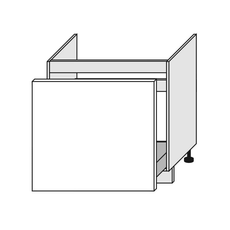ArtExt Kuchynská skrinka spodná drezová FLORENCE lesk | D1ZA 80 Farba korpusu: Grey 3