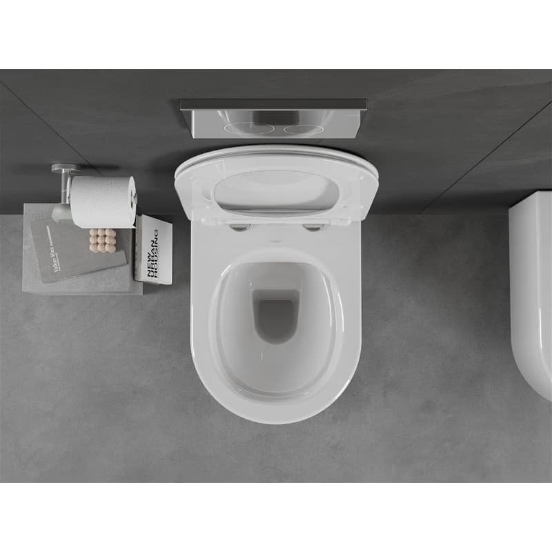 MEXEN/S - Sofia Závesná WC misa vrátane sedátka s slow-slim, duroplast, biela 30540300 5