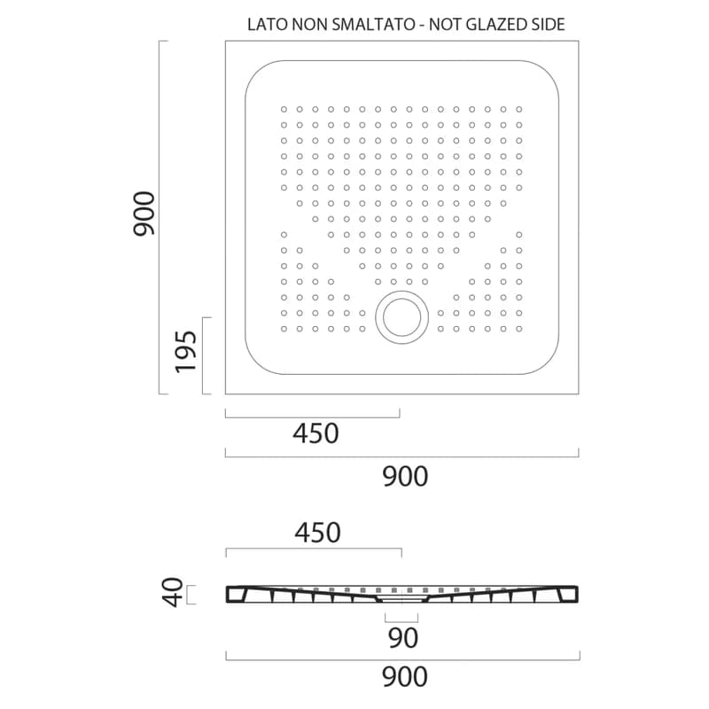 GSI EXTRA FLAT 90 x 90 cm 47090911 2