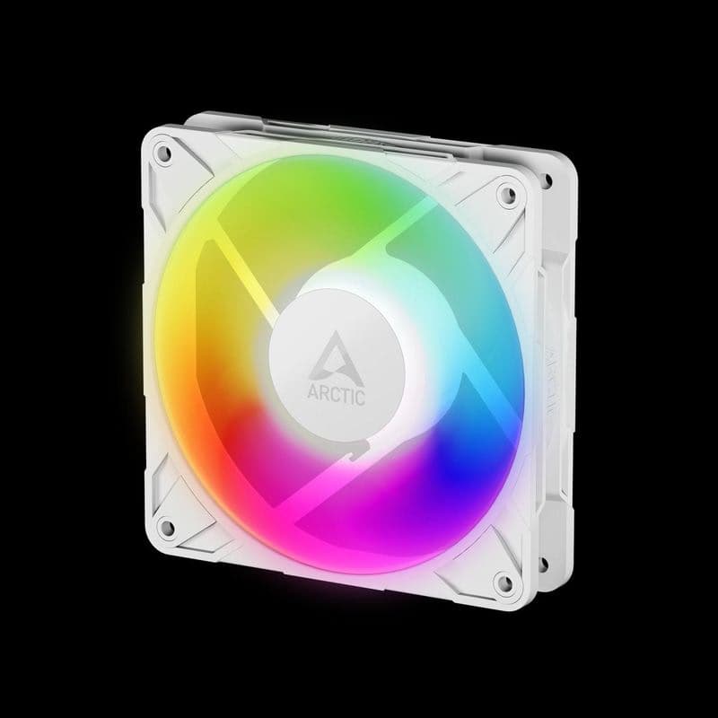 ARCTIC P12 Pro A-RGB (biela) - 120mm A-RGB PWM ventilátor s rozdeľovačom káblov 1