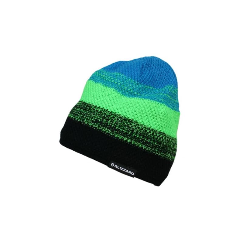 Zimná čiapka BLIZZARD Cube black neon green blue 1