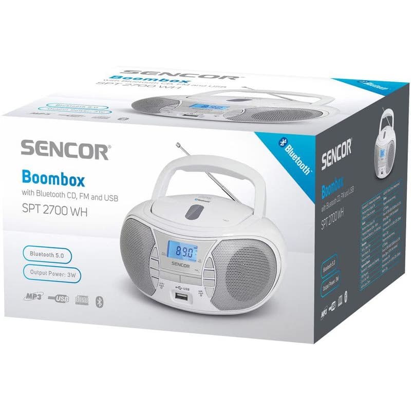 SPT 2700 WH S CD/MP3/USB/BT SENCOR 2