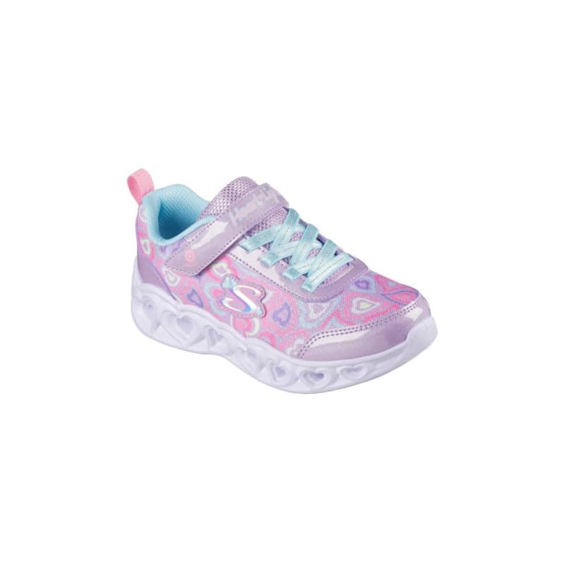 Dievčenská rekreačná obuv SKECHERS Heart Lights Boogie Love K lavender